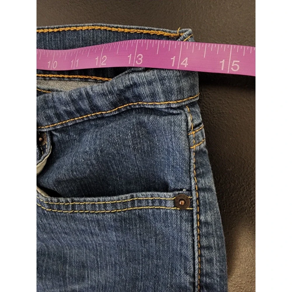 Levi's 502 Taper Fit‎ Mens Actual Size 28x28 Tag (28x32) Medium Blue Denim
